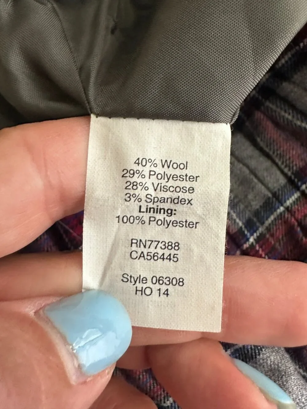 2/$30 J. Crew Wool Sidewalk Skirt in Plaid Heather Gray 10 #A1963